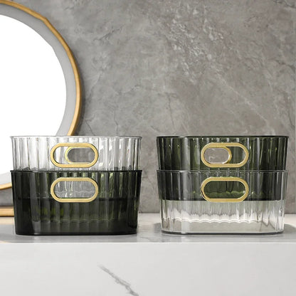 Acrylic Organizers Snacks Bathroom Organizer Rectangular Storage Makeup Clutter Bedroom Cosmetics Living Room Make Up Organizer