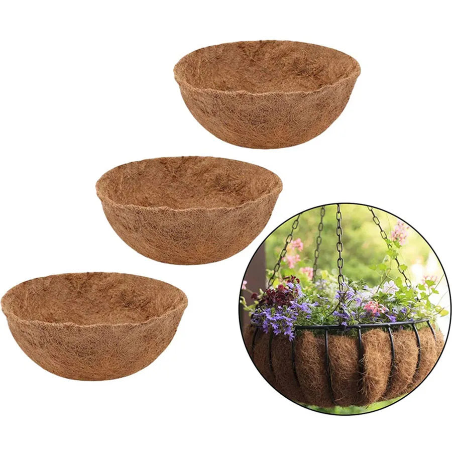 Coconut Palm Basket Cushion Coconut Palm Inner Lining Hanging Basket Hanging Pot Wall Hanging Flower Pot