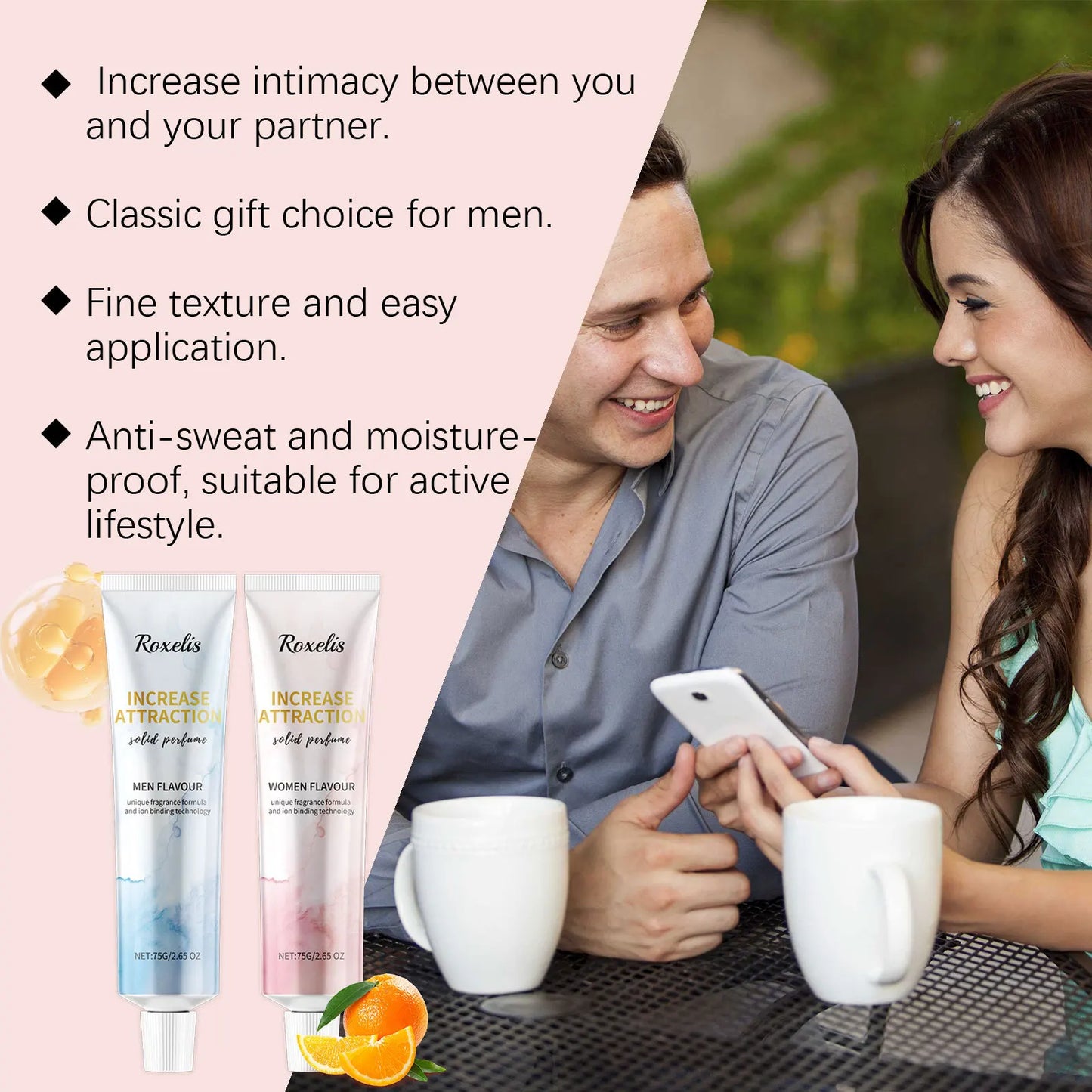 Couple Fragrance Solid Balm Improve Dryness Deep Moisturize Long Lasting Scent Daily Dating Portable Citrus Hand Fragrance Cream