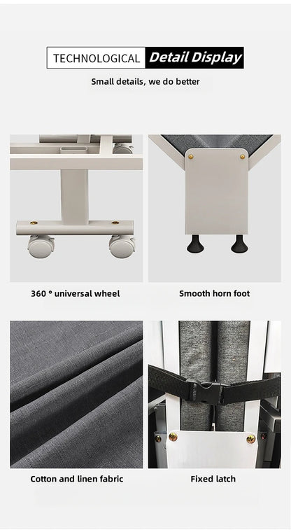 Luxurious White Bottom Frame Foldableing Bed New Thickeneded and Widened Lunch Break Foldableing Bed 60% off Bed