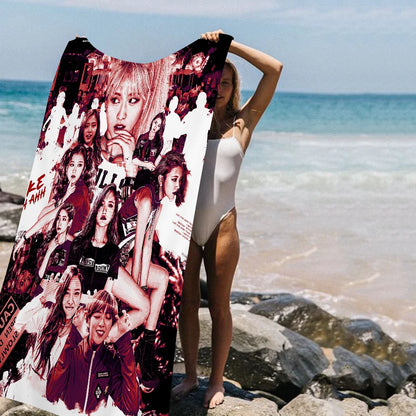 T-TwiceS-S Kpop Beach Towel For Kids Personalized Bath Towel Pool Towel Vacation Gift Picnic Towel Party Gift