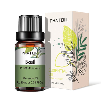 PHATOIL Natural Plant Essential Oil 10ml Eucalyptus Rose Lemon Bergamot Vanilla Peppermint 1PCS Aroma Essential Oil For Diffuser