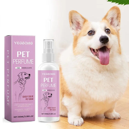 100ml Pet Odor Eliminator Fresh Scent Spray For Dogs Cats Home Deodorizing Solution With Harness Attachment
