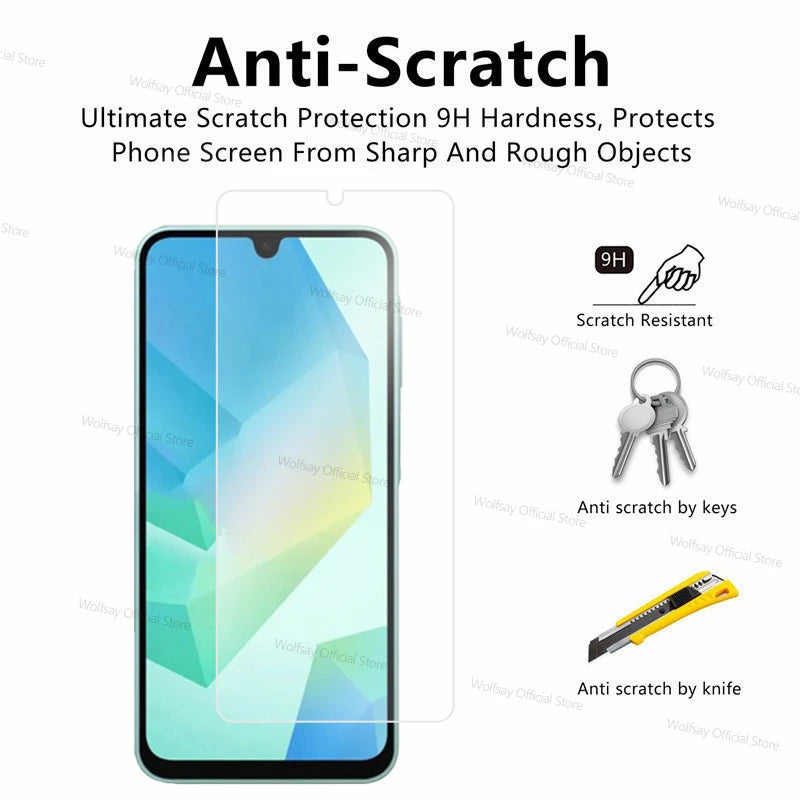 2/4PCS Screen Protector For Samsung Galaxy A16 5G Tempered Glass Samsung Galaxy A16 5G Protector Glass For Samsung Galaxy A16 5G