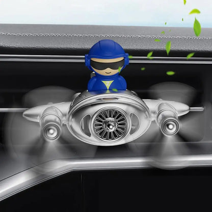 Car Air Freshener Odor Eliminator SUV Vent Clip Rotating Perfume Diffuser Pilot Shape Design Lasting Long Car Fragrance Diffuser
