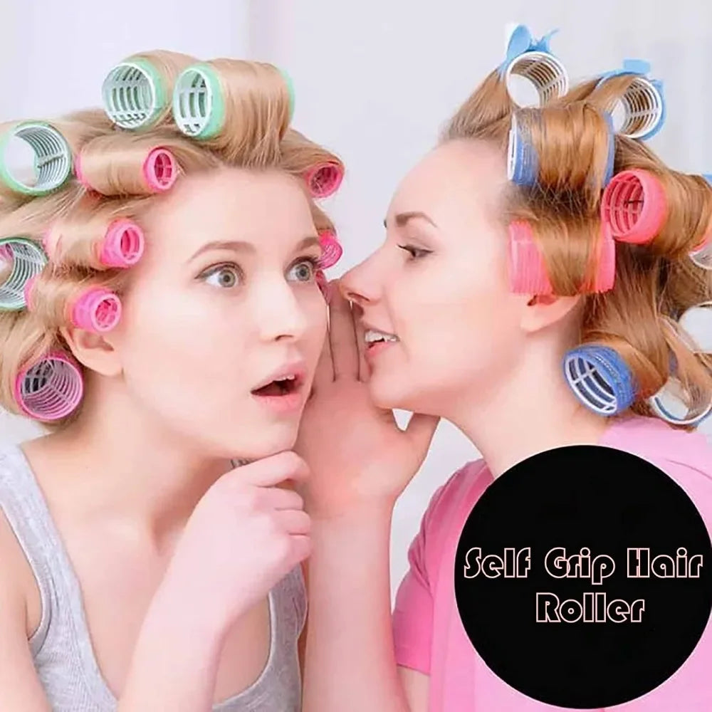 Hair Rollers Self Grip Hook Hair Curlers Heatless Hairs Roller Salon Hairs Dressing Curlers Jumbo Size Sticky Hair Styling Tools
