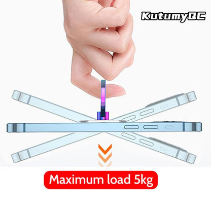 Transparent  Cell Phone Ring Holder Stand 360° Degree Rotation Clear Finger Grip Kickstand Compatible iPhones or Phone Case