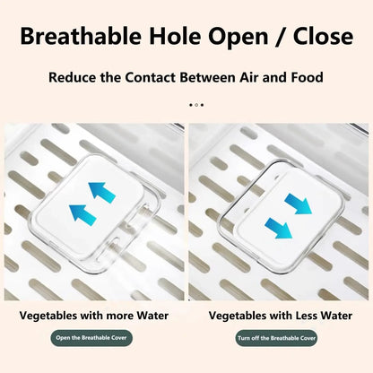 Fridge Organizer, Stackable Refrigerator Organizer Bins Reusable Food Storage Containers Fridge Drawer Organizer in Home Kitchen