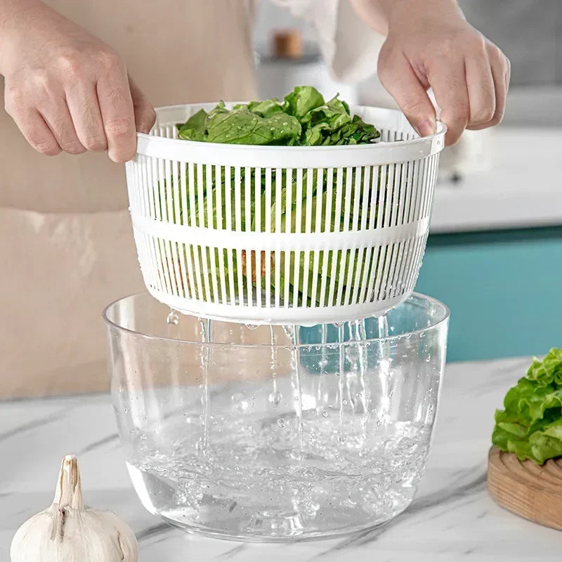 3 Liters Multifunctional Vegetables Salad Spinner Lettuce Leaf Vegetable Dehydrator Vegetable Washer Salad Vegetable Dryer Mixer