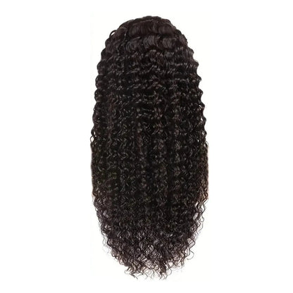 Black Curly Hair Wigs, Lace Front Wigs Human Hair Synthetic Long Black Curly Hair Natural Wig Heat Resistant Fiber Natural Hair