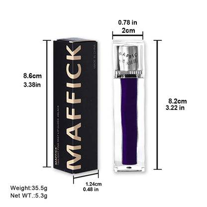 MAFFICK Black Lipstick Lip Stain Waterproof Lightweight Matte lipgloss purple/blue/white