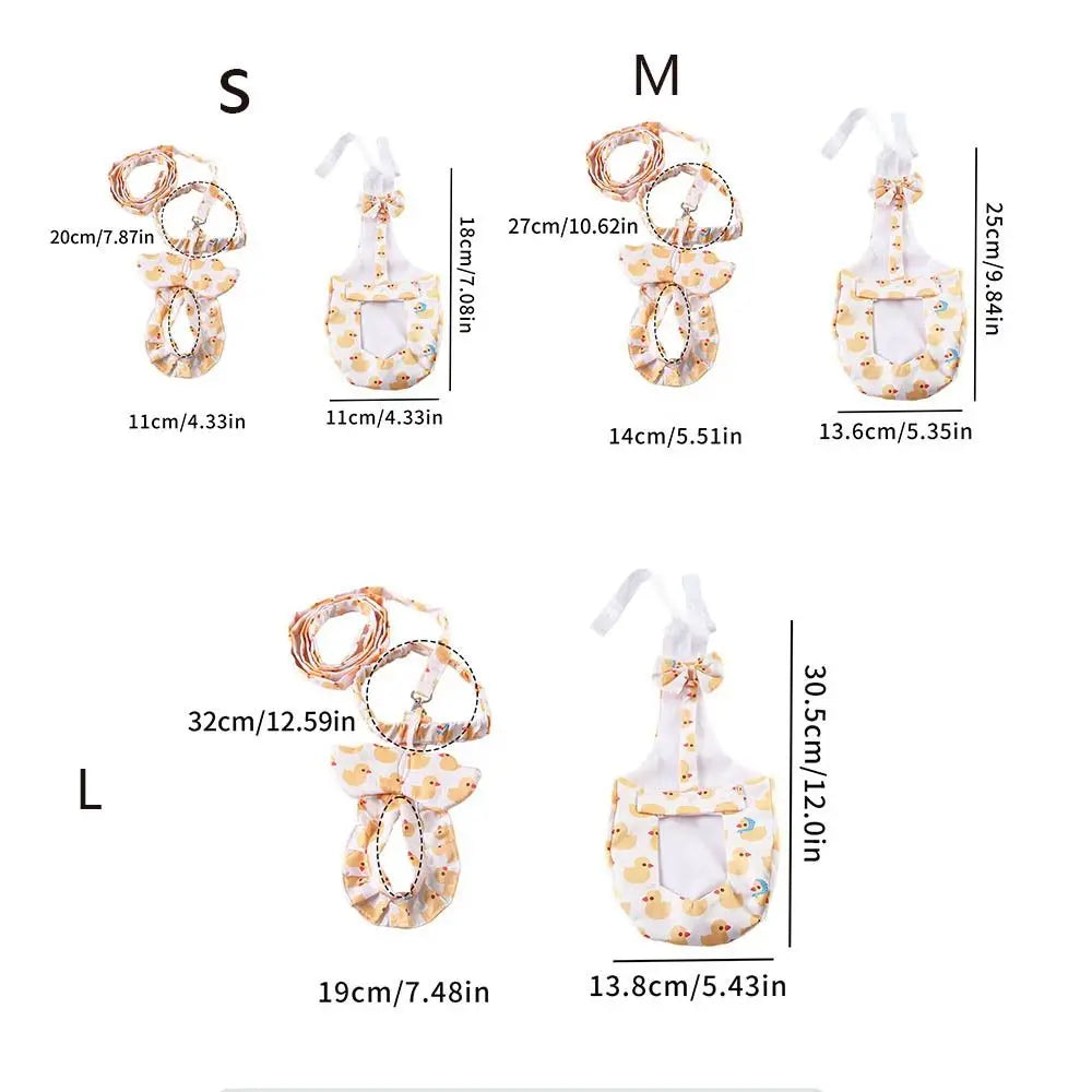 Cute Pet Duck Diaper Reusable Adjustable Goose Breast Strap Wearable Reduce Odor Chicken Diapers Poultry Supplies