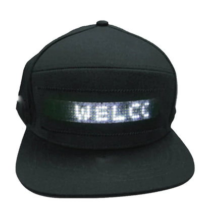 Luminous LED Cap DIY Message And Picture Bluetooth Control Fashion Apparel Accessories LED Decor Glowing Baseball Cap