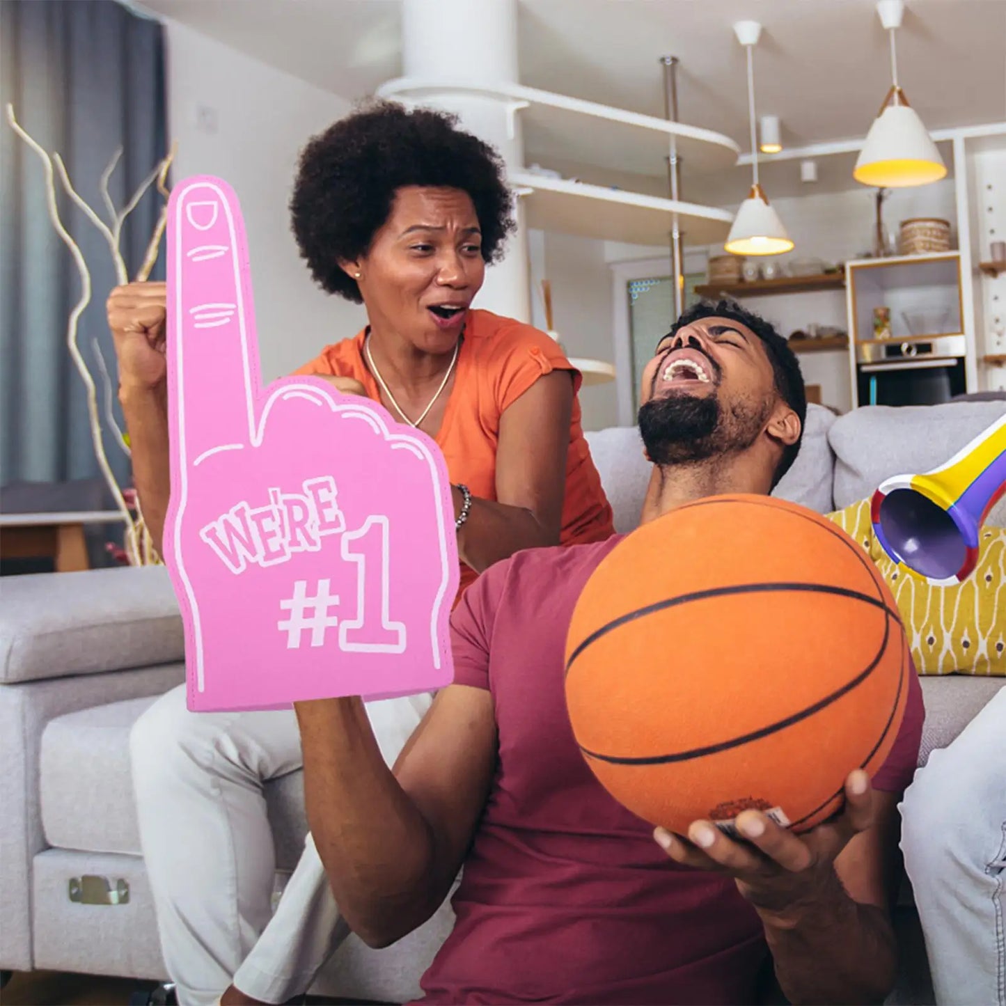 3pcs Foam Finger Cots Pink Sports Supplies Cheerleading Props Giant Hands for Soccer Basketball Lightweight EVA Kids Adults