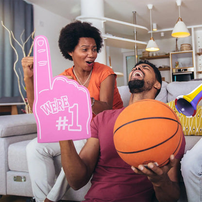 3pcs Foam Finger Cots Pink Sports Supplies Cheerleading Props Giant Hands for Soccer Basketball Lightweight EVA Kids Adults