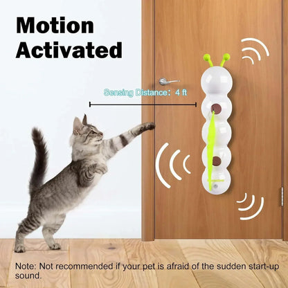 Intelligent Sensing Cat Toy Interactive Cat Stick, Durable, Automatic Swinging, Self-entertainment and Stress-relieving Wonder