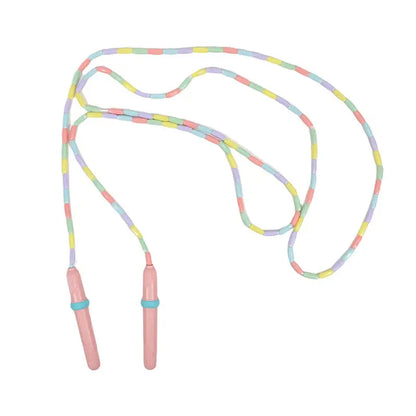 Rope Skipping Colorful Soft Beads Beaded Skipping Jump Rope For Kindergarten Pupil Choldren Beginners Sports Goods