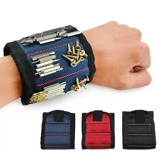 SenNan Magnetic Wristband for Holding Screws Nail Drilling Bits,Wrist Tool Holder Belts with Strong Magnets Gadgets for Unisex