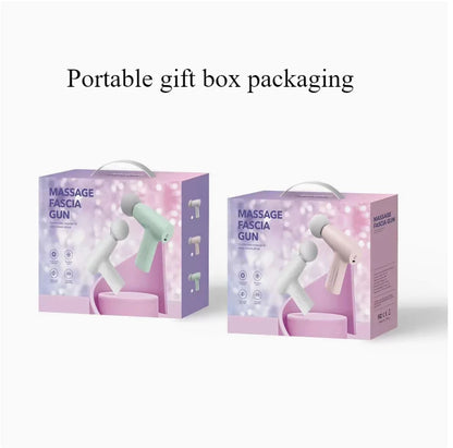 Portable Mini Pink Muscle Massage Gun Deep Tissue Handheld Healing Fascia Gun
