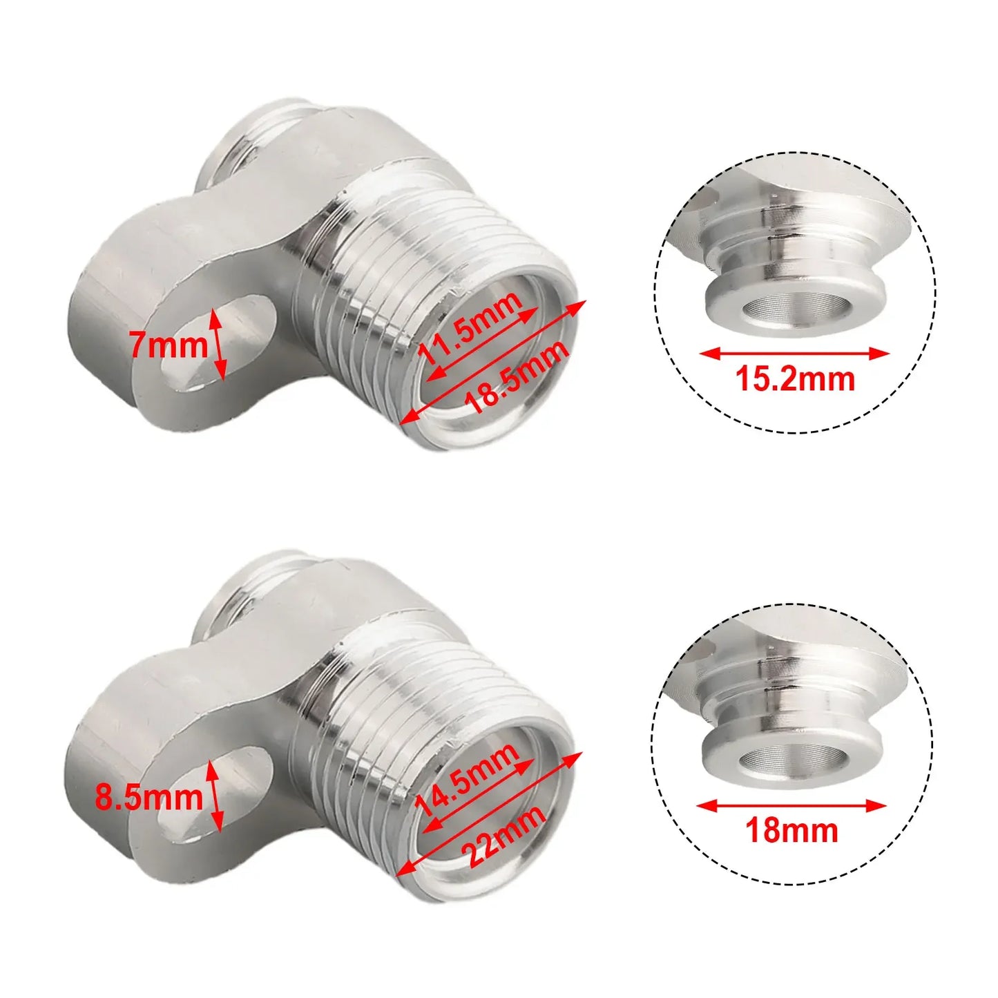 Auto Parts Tow Hook Cover Adapter Fittings Car Parts Compressor Compressor To #8 And #10 Car Accessories High Quality