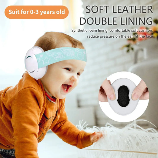 Baby Ear Protection for Babies and Toddlers Noise Reduction Earmuffs Baby Headphones Against Hearing Damage Improves Sleep