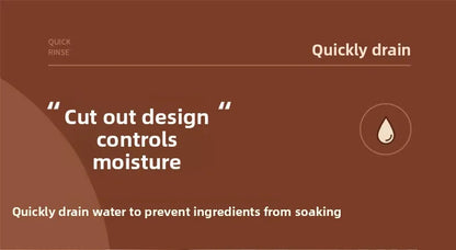 Six Grid Refrigerator Crisper Storage Containers Fridge Fresh Vegetable Fruit Boxes Drain Basket Kitchen Organizer Tools