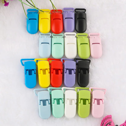 10Pcs/Lot Plastic Clasp Colorful Solid Clip Chain Making For Jewelry Handmade Crafts Making Accessories