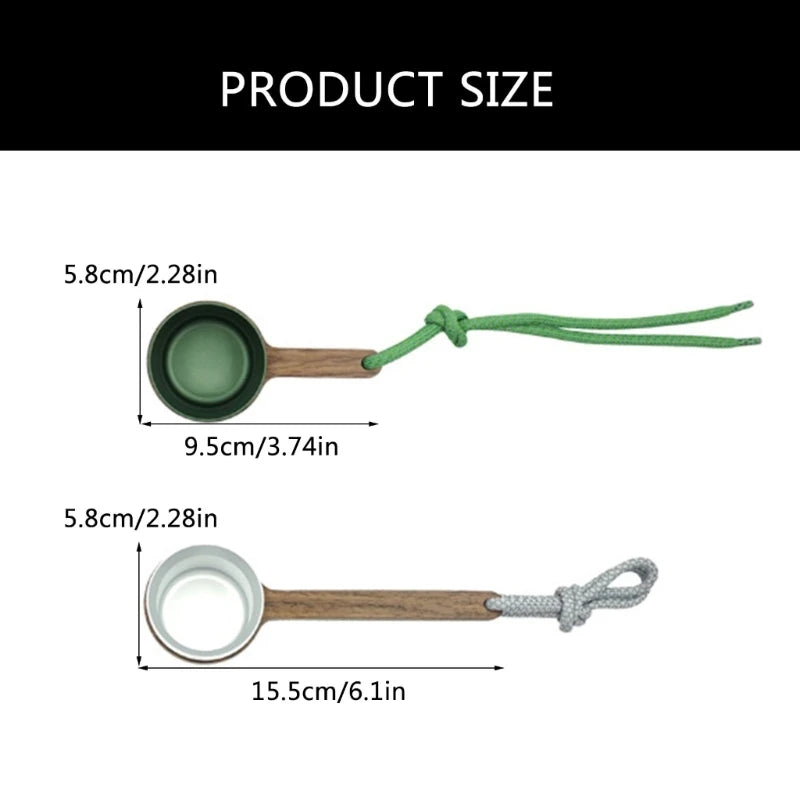 Coffee Measuring Spoon 12g Coffee Measuring Tool Dishwasher Safe Coffee Spoon with Wood Handle Coffee Spoon for Coffee D2RD