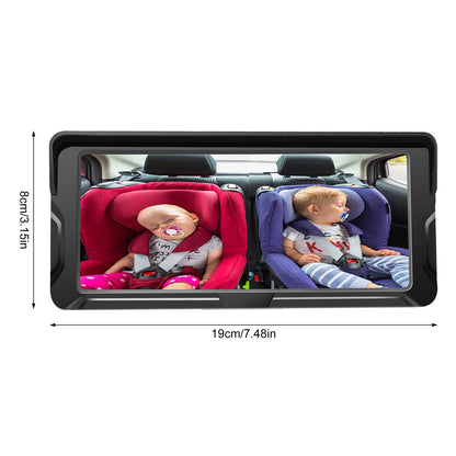 Car Baby Camera Dual Channel 6.8inch 1080P Display with 2 IR Night  Camera and 150° Wide View Angle Automotive Baby Camera