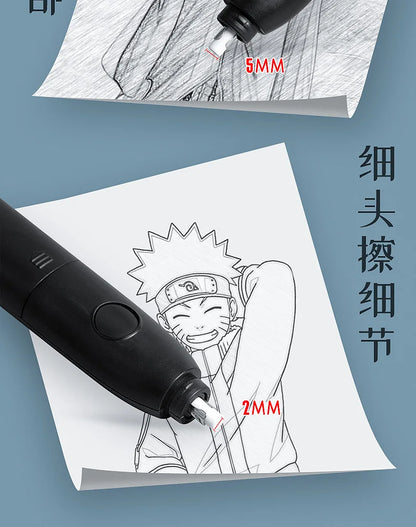 Electric Eraser Art Drawing Eraser Highlight Sketch Eraser for Students with Refills Correction Supplies Stationery
