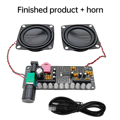 DC5V 5W PAM8406 Speaker Amplifier Board Module Kit Dual Channel Stereo Sound Cord Bt Level Indicator Light Diy kit
