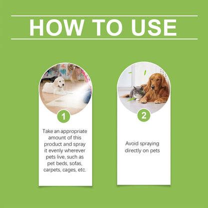 Yegbong Pet Deodorizing Spray for Dogs and Cats Eliminates Pet Odors, Long-lasting Fragrance, Keeps Indoor Air Fresh 100ML