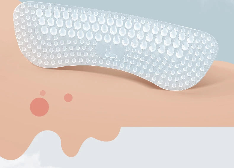 Upgrade Silicone Heel Stickers Heels Grips for Women Men Anti Slip Heel Cushions Non-Slip Inserts Pads Foot Heel Care Protector