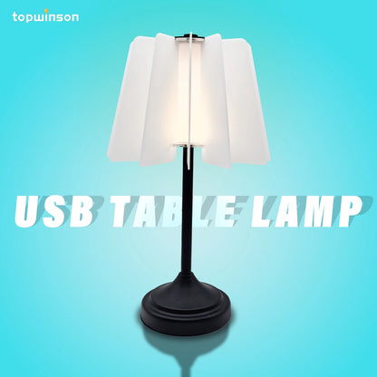 Bedroom bedside table lamp USB plug adjustable DIY acrylic design LED light 3 colors optional night light