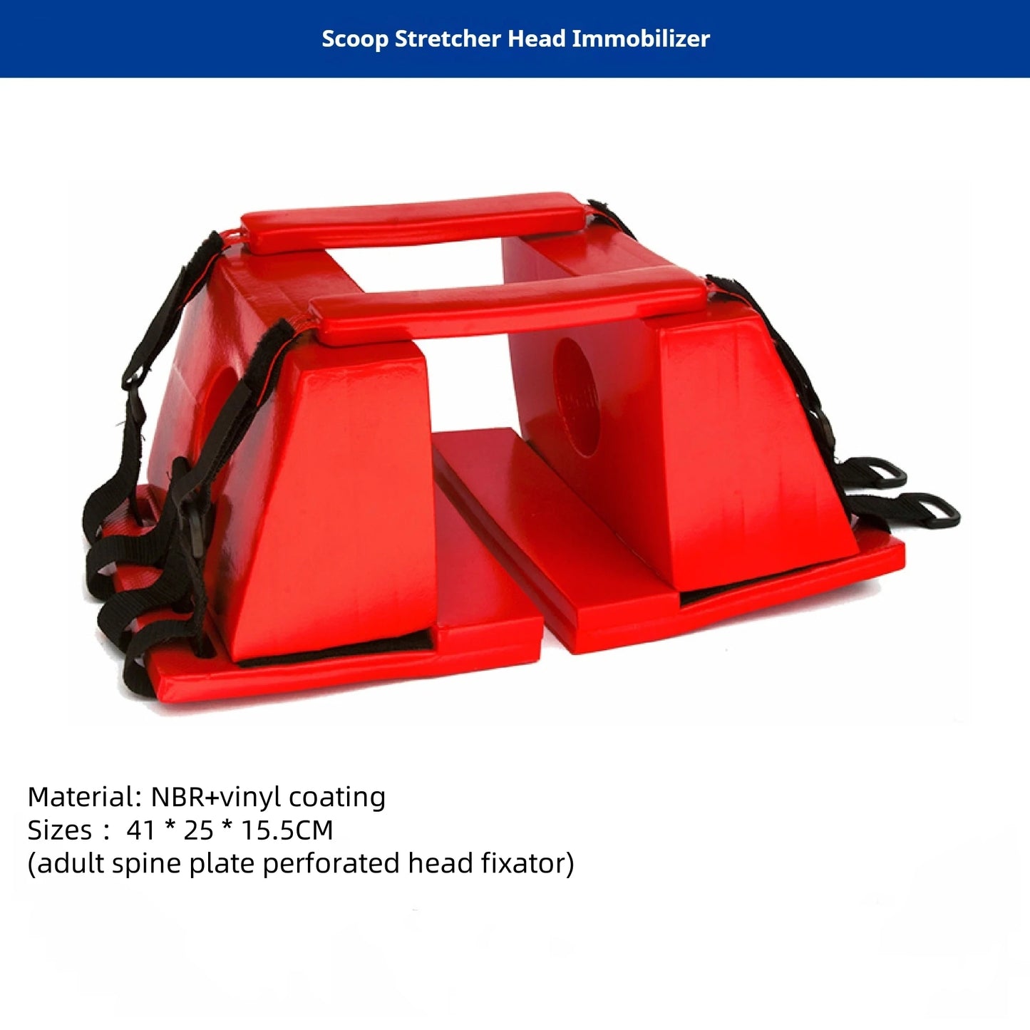 Head stabilizer, swimming pool emergency rescue equipment, shovel stretcher, cervical spine water rescue, spinal plank stretcher