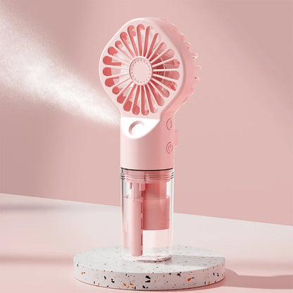 Mini Handheld Fan Portable Misting Fans Adjustable Handheld Fan for Commuters Water Humidifier Cooling Gadget