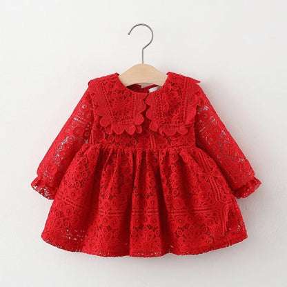 Spring Autumn toddler Girl Babys Clothes infant Lace Dress costume for newborn Girl clothing 1st Birthday Princess Dresses dress