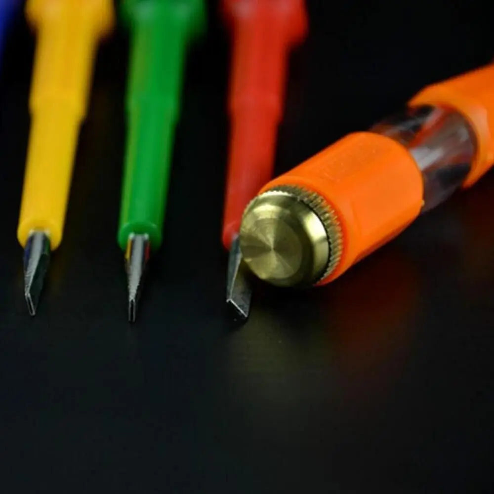 New Multipurpose Electric Tester Electric Tool Household 100-500V Circuit Test Pen Flat Screwdriver