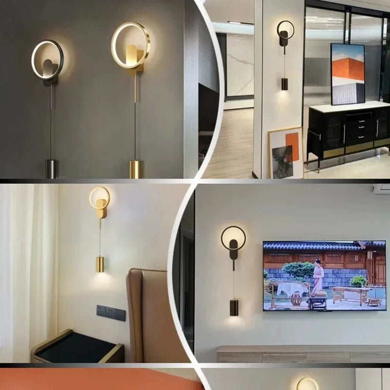 Modern LED Wall Lamp Minimalist Led Light Bedroom Bedside Wall Sconces Living Room Home Indoor Lighting Decorative Lamps