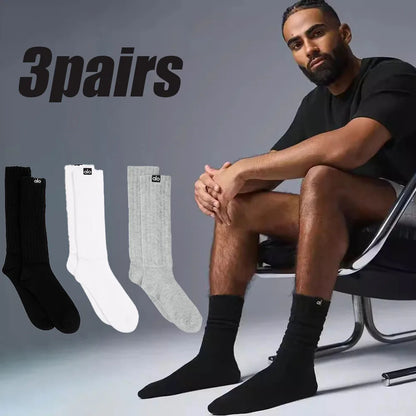 Sports Socks Men's and Women's Are Soft Breathable Knitted Versatile for Sports Super Thick and Stackable Basketball Socks