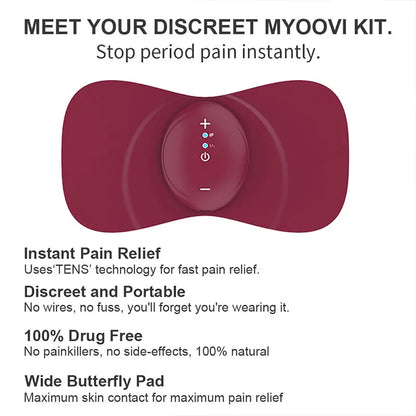 New Menstrual Heating Pad Menstrual Pain Relief Abdomen Massager Period Pain Relief Portable Cramp Relief Device
