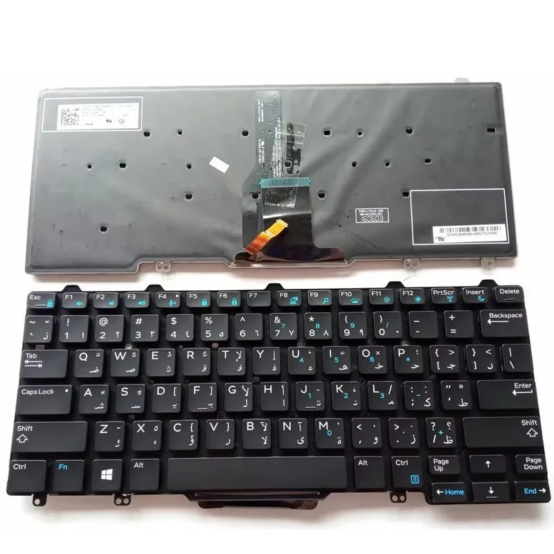 US Laptop Keyboard For DELL Latitude  7350 E7250 3150 3160 3165 12-5000 5280 5290 5250 Latitude 7280 7380 E5250 E7270 E5270