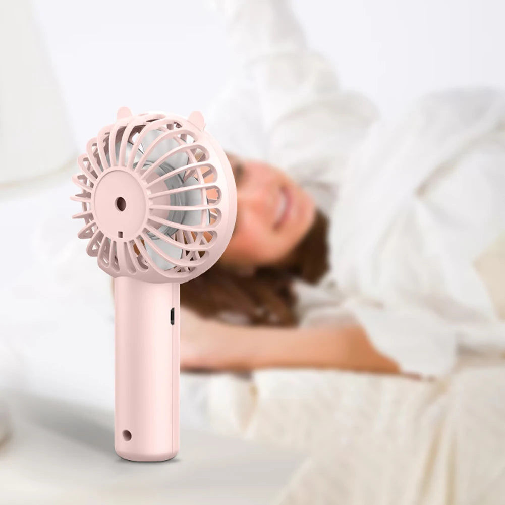 Portable Handheld Fan Small Cooling Fan USB Rechargeable Eyelash Eyelash Mute Cooler Handheld Fan Mini USB Rechargeable Desk