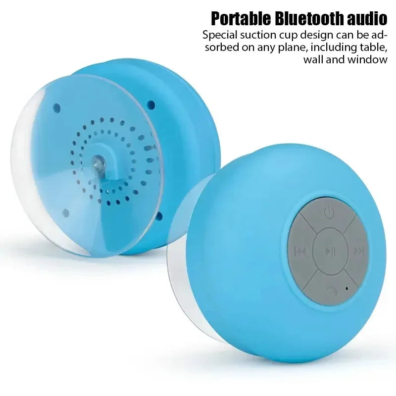 Wireless Bluetooth Waterproof Speaker With Suction Cup Sound For Car, Shower Sound