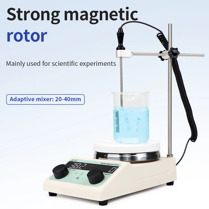 Lab Magnetic Stirrer Heating Plate 220V Digital Display 1500rpm Adjustable Churn Stir Machine Blender Laboratory Stirrer
