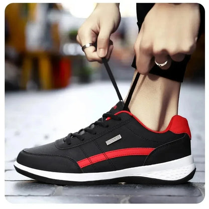 Men's Sneakers Sports Casual Shoes Leather Outdoor Men Walking Shoe Four Seasons Soft Bottom