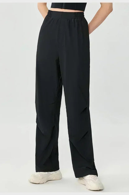 2025 Yoga Pants Women High-waisted Hip-lifting Dance Pants Flared Wide-leg Pants Sports Fitness Pants Summer