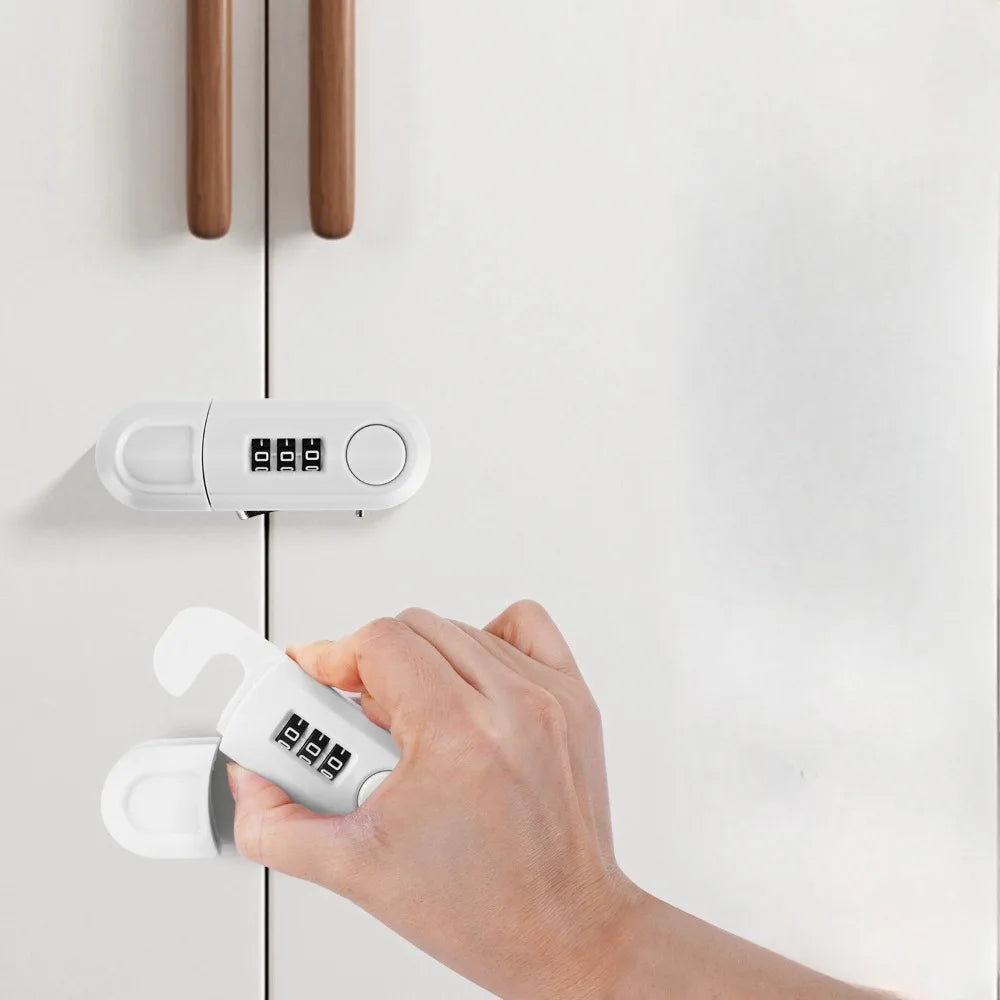 Fashion Anti-theft Drawer Password Lock Multi-function Plastic Cabinet Door Safety Lock DIY Children Protector Drawers