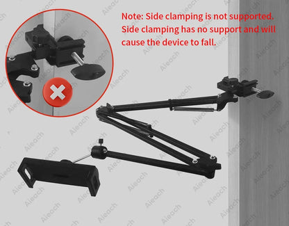 Tablet Holder for Bed with 90cm Metal Arm iPad Stand Tablet Bracket 360° Rotating Bed Phone Mount for 4.5~12.9 inch Phone Tablet