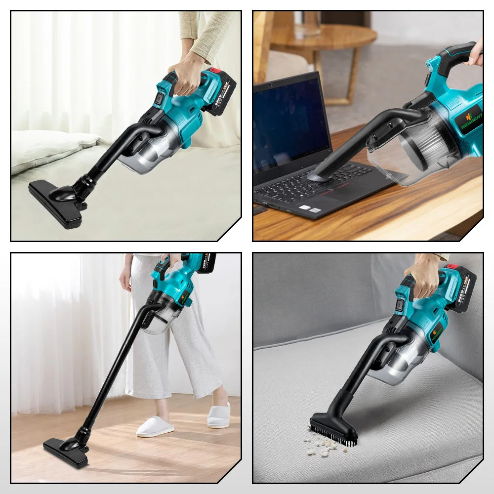 1000W Cordless Electric Vacuum Cleaner Handheld Rechargeable Household Indoor Cleaning Tools For 21V 18V Battery